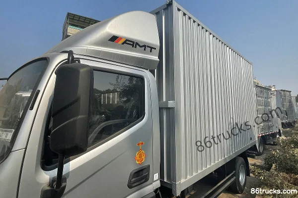 Foton Aumark S1 Zhiying Edition 160hp 4X2(6 wheels) 4.14m AMT Automatic Single Row Box Light Truck Body (1) | 86Trucks