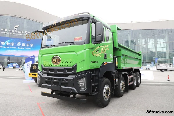 FAW Jiefang Qingdao Yingtuo Pro 11.1L Diesel 460hp 8X4(12 wheels) FAW Jiefang 12-Speed 5.8m Dump Truck Exterior (3) | 86Trucks