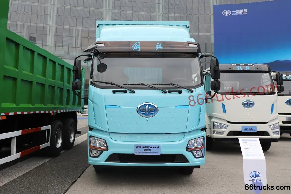 FAW Jiefang Qingdao JK6 4X2(6 wheels) 9.75m Electric Van Cargo Truck CATL 246kWh Exterior (2) | 86Trucks