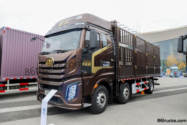 FAW Jiefang J6V Leading Edition 360 hp 6X2(8 wheels) 9.4m stake truck Exterior (3) | 86Trucks