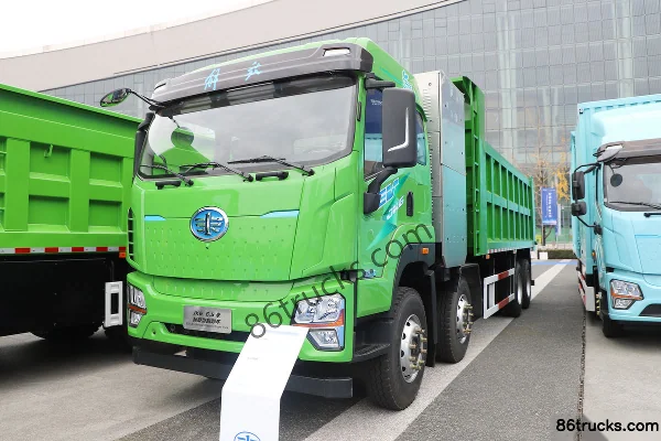 FAW Jiefang Qingdao JK6 8X4(12 wheels) 6.5m Electric Dump Truck CATL 350kWh Exterior (3) | 86Trucks
