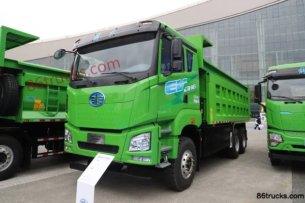 FAW Jiefang Qingdao JH6 6X4(10 wheels) 6.2m Pure Electric Dump Truck CATL 400kWh Exterior (3) | 86Trucks