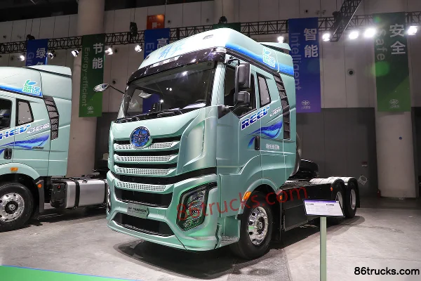 FAW Jiefang J6V 6X4(10 wheels) Plug-in Extended Range Hybrid Tractor Truck CATL 118kWh Exterior (3) | 86Trucks