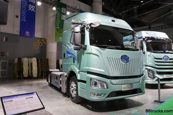 FAW Jiefang J6E 4X2(6 wheels) Hybrid Tractor Truck CATL 58kWh Exterior