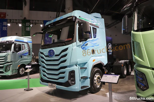 FAW Jiefang Yingchi 6X4(10 wheels) Electric Tractor Truck CATL 400.61kWh Exterior (3) | 86Trucks