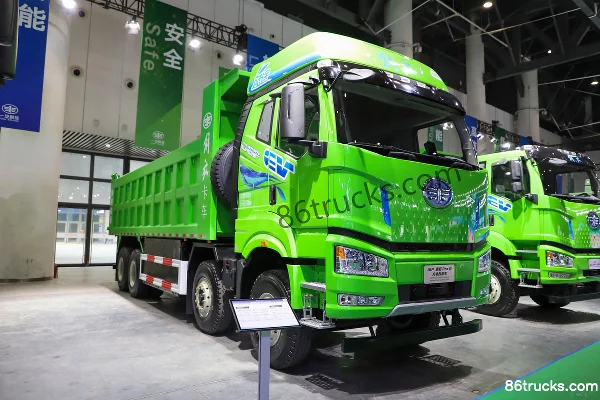 FAW Jiefang J6P Heavy-Duty Pro 8X4(12 wheels) 8m electric dump truck CATL 600kWh Exterior