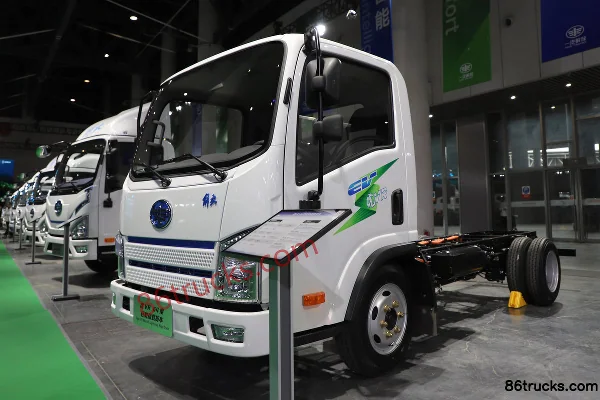 FAW Jiefang Hu VR Light-duty Version 3.82m Single Row Pure Electric Flatbed Light Truck Lishen 63.75kWh 4X2(6 wheels) Exterior (3) | 86Truck