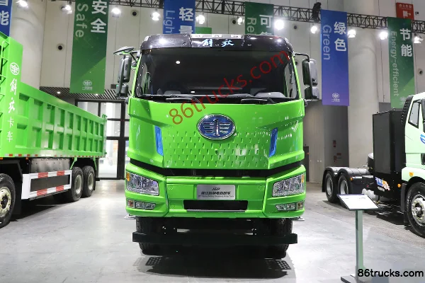 FAW Jiefang J6P Yajiang Edition 8X4(12 wheels) 8m Battery Swap Pure Electric Dump Truck CATL 400.62kWh Exterior (2) | 86Trucks