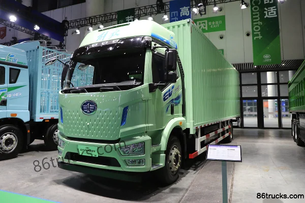 FAW Jiefang J6L 4X2(6 wheels) 9.6m Pure Electric Van Cargo Truck CATL 310kWh Exterior (3) | 86Trucks