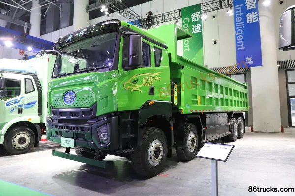FAW Jiefang Yingtuo Pro 8X4(12 wheels) 8.8m Pure Electric Dump Truck CATL 600kWh Exterior (3) | 86Trucks
