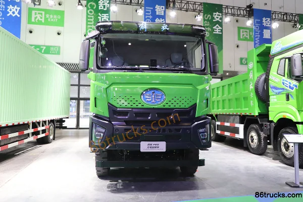 FAW Jiefang Yingtuo Pro 8X4(12 wheels) 8.8m Pure Electric Dump Truck CATL 600kWh Exterior (2) | 86Trucks