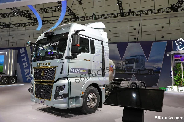 Sinotruk Sitrak G7H Heavy Truck Luxury Edition 590hp 6X4(10 wheels) LNG automatic tractor truck (hydraulic retarder) Exterior (3) | 86Trucks