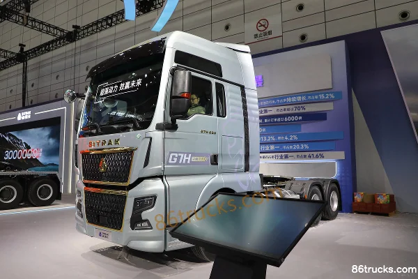 Sitrak SITRAK G7H 14,6 L LNG 630 ch 6X4(10 roues) Sinotruk 14 vitesses AMT automatique tracteur routier Extérieur (3) | 86Trucks