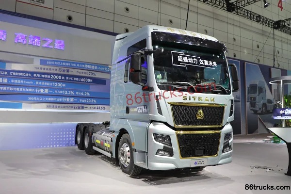 Sitrak SITRAK G7H 14.6L LNG 630hp 6X4(10 wheels) Sinotruk 14-speed AMT Automatic Tractor Truck Exterior
