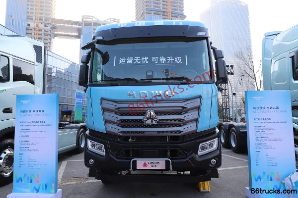 Sinotruk HOWO TS 6X4(10 wheels) Pure Electric Tractor Truck Exterior (2) | 86Trucks