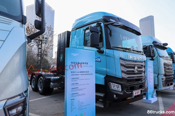 Sinotruk HOWO TS 6X4(10 wheels) Pure Electric Tractor Truck Exterior