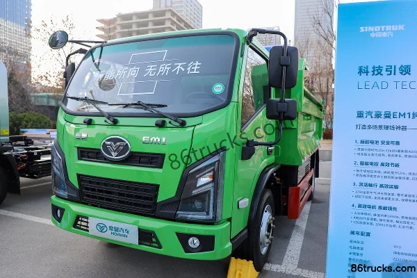Sinotruk Niuqichongtian EM1 4X2(6 wheels) 3.7m single-row pure electric dump truck CATL 155.33kWh Exterior (3) | 86Trucks