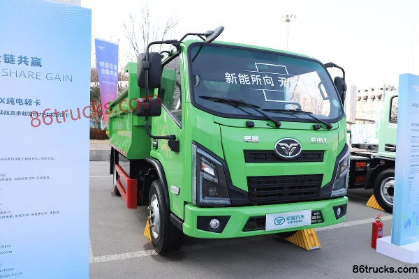 Sinotruk Niuqichongtian EM1 4X2(6 wheels) 3.7m single-row pure electric dump truck CATL 155.33kWh Exterior