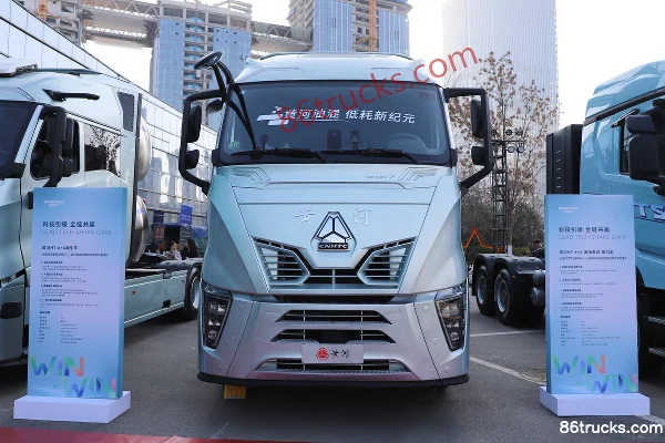 Sinotruk H7 6X4(10 wheels) hybrid tractor truck CATL 60kWh Exterior (2) | 86Trucks
