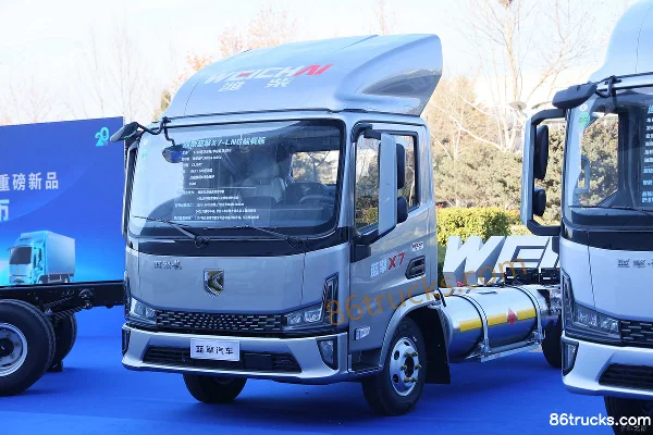 Lanqing·Long X7 Biaozai Edition 3L LNG 140 hp 4X2(6 wheels) Fast Gear 8-speed 4.18m single-row van light truck Exterior (2) | 86Trucks