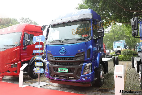 Dongfeng H5 4X2(6 wheels) 9.8m pure electric cargo truck, CATL 310.66kWh Exterior (3) | 86Trucks
