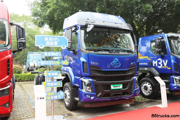 Dongfeng H5 4X2(6 wheels) 9.8m pure electric cargo truck, CATL 310.66kWh Exterior