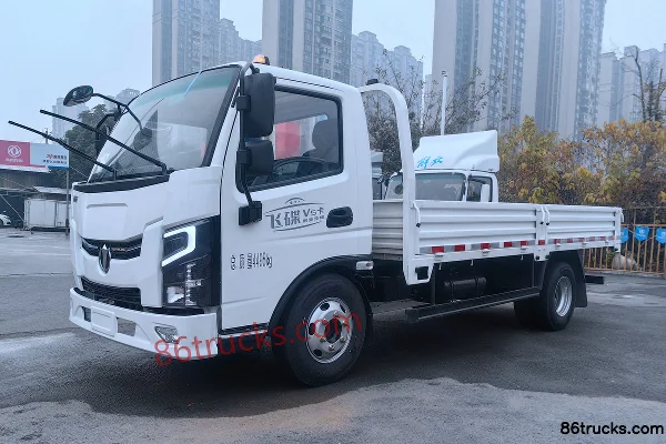 Feidi EV6 Air Brake 4.15m Single Row Pure Electric Flatbed Light Truck CALB 114.02kWh 4X2(6 wheels) Exterior (2) | 86Trucks