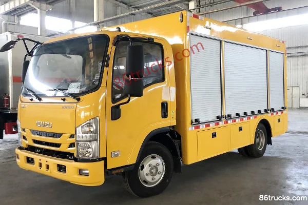 Qingling Isuzu KV100 140hp 4X2(6 wheels) Power Truck Chassis Exterior (3) | 86Trucks