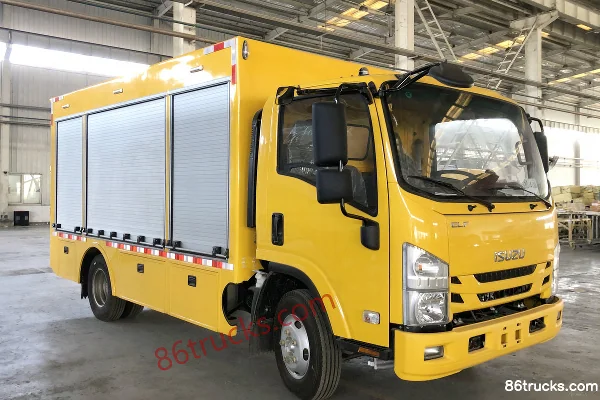 Qingling Isuzu KV100 140hp 4X2(6 wheels) Power Truck Chassis Exterior (2) | 86Trucks