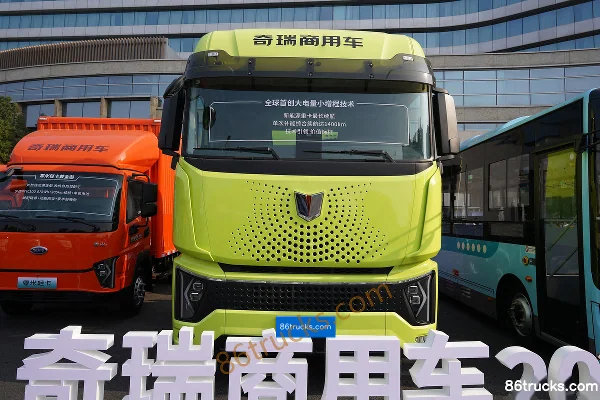 Chery Commercial Vehicle Yun Fenghuang 6X4(10 wheels) Plug-in Hybrid Electric Tractor Truck CALB 400 kWh Exterior (2) | 86Trucks
