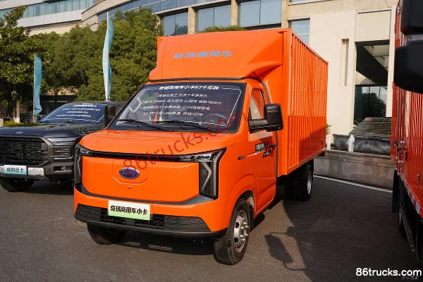 Chery Commercial Vehicle Kairui K7 Comfort Type Hydraulic Brake 3.7m Single Row Pure Electric Van Micro Truck CATL 70.595kWh 4X2(6 wheels) E