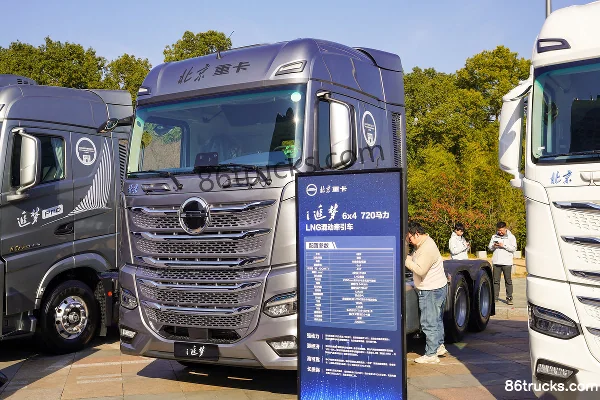 Beijing Trucks i Dream 6X4(10 wheels) Hybrid Tractor Truck Microvast 29.54 kWh Exterior (3) | 86Trucks