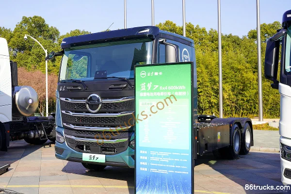Beijing Trucks Blue Dream 7 6X4(10 wheels) Battery Electric Tractor Truck CATL 600 kWh Exterior (3) | 86Trucks