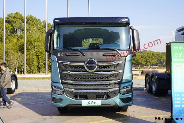 Beijing Trucks Blue Dream 7 6X4(10 wheels) Battery Electric Tractor Truck CATL 600 kWh Exterior (2) | 86Trucks