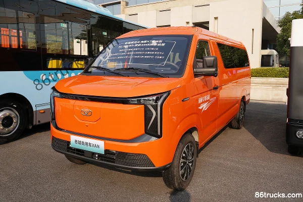 Chery Commercial Vehicle Dolphin K7 Chiyan Edition 7-Seat Pure Electric Light Bus 62.98kWh Exterior (3) | 86Trucks