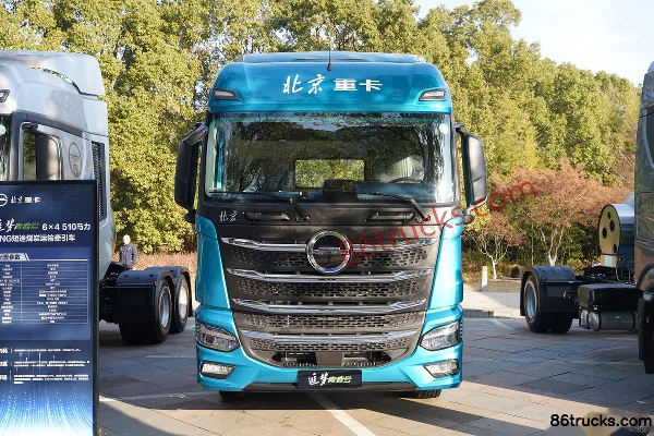 Beijing Trucks Zhui Meng Youth Edition 11.8L LNG 510 hp 6X4(10 wheels) Fast Gear 12-Speed Tractor Truck Exterior (2) | 86Trucks