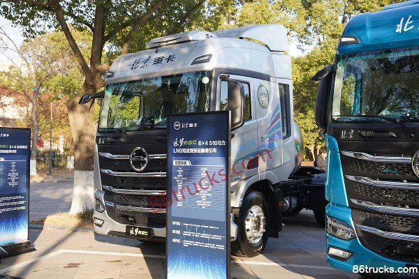 Beijing Trucks Dream Youth Edition 14.5L LNG 540hp 6X4(10 wheels) Fast Gear 12-Speed Tractor Truck Exterior (3) | 86Trucks