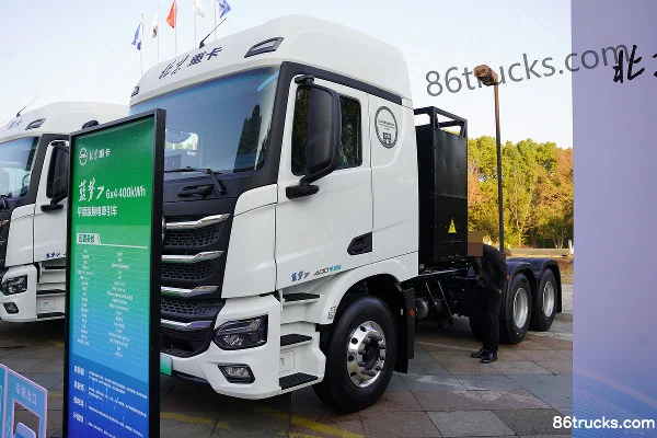 Beijing Trucks Lanmeng 7 Plain Version 6X4(10 wheels) Battery Swap Pure Electric Tractor Truck CATL 400kWh Exterior (3) | 86Trucks