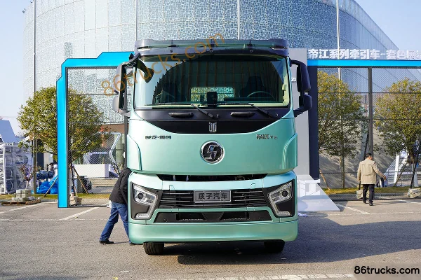 Proton Auto Dijiang Ta 6X4(10 roues) tracteur routier 100% électrique 455,6 kWh Extérieur (2) | 86Trucks