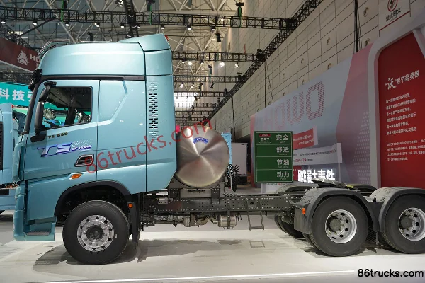 Sinotruk HOWO TS 14,6L LNG 590 ch 6X4(10 roues) Sinotruk AMT automatique tracteur routier Extérieur (3) | 86Trucks