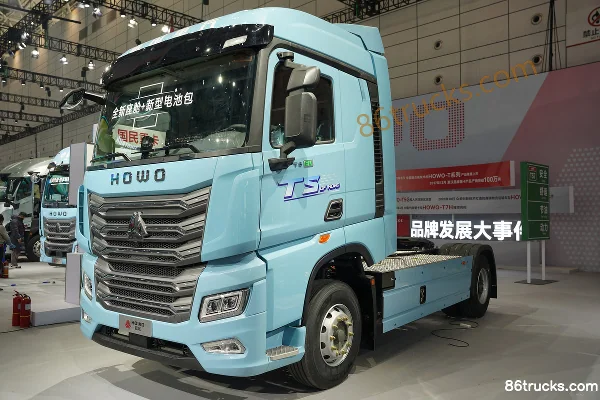 Sinotruk HOWO TS 4X2(6 wheels) electric tractor truck CATL 600kWh Exterior (3) | 86Trucks