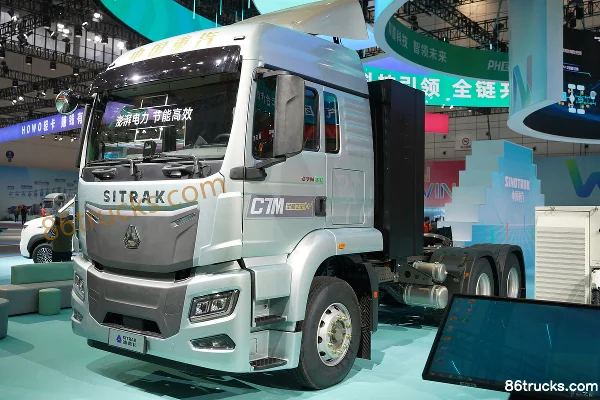 Sitrak C7M 6X4(10 wheels) Electric Tractor Truck CATL 600 kWh Exterior (3) | 86Trucks