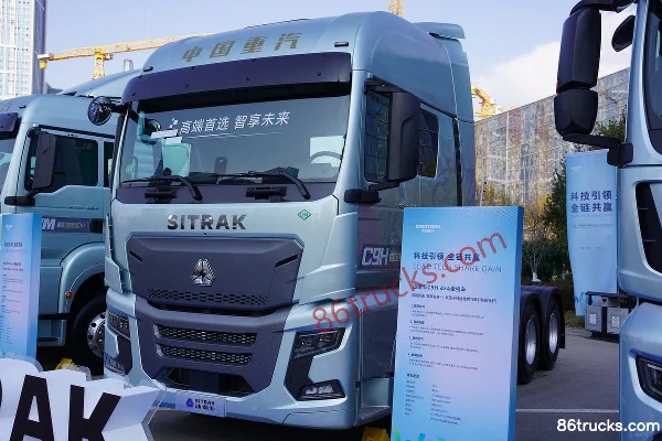 Sitrak SITRAK C9H 15.7L LNG 720 hp 6X4(10 wheels) ZF 12-Speed AMT Automatic Tractor Truck Exterior (3) | 86Trucks