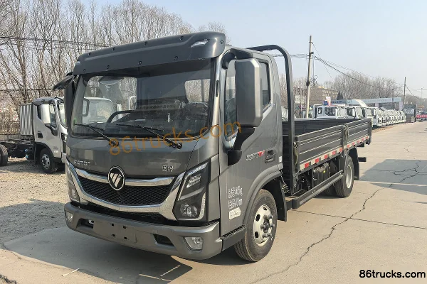Foton Aoling CTV 140 hp 4X2(6 wheels) 4.17m Single Row Flatbed Light Truck Exterior (3) | 86Trucks