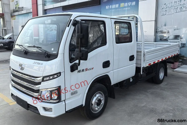 Yuejin Fuxing S100V 140 hp 4X2(6 wheels) 3.2m double-row flatbed truck Exterior (3) | 86Trucks