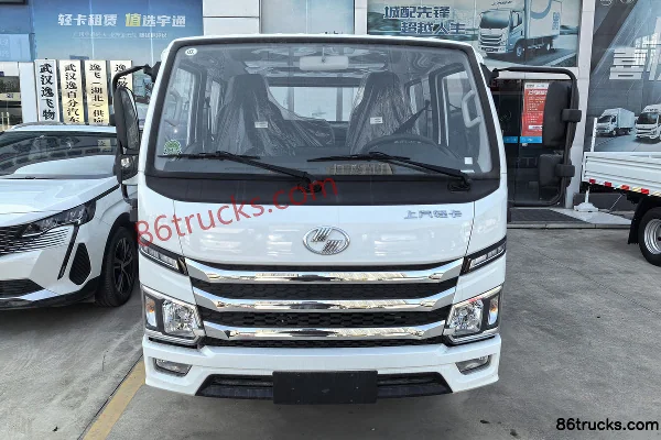 Yuejin Fuxing S100V 140 hp 4X2(6 wheels) 3.2m double-row flatbed truck Exterior (2) | 86Trucks