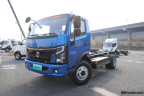 Feidi EV6 frein pneumatique 4,15 m cabine simple camion léger à ridelles 100% électrique FinDreams 132 kWh 4X2(6 roues) Extérieur (3) | 86Tr