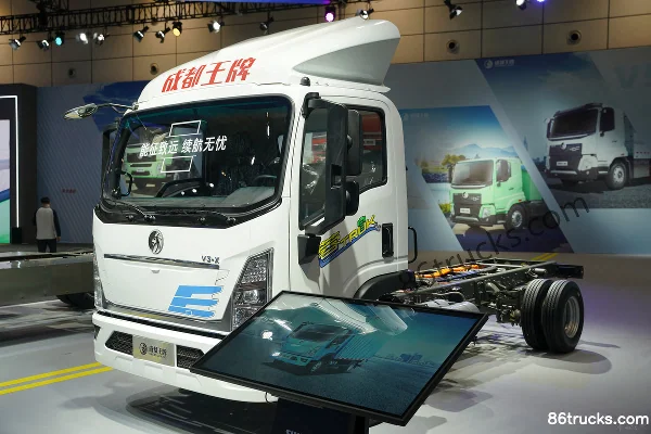 Sinotruk V3-X 4X2(6 wheels) Single-Row Electric Van Light Truck 140kWh Exterior (3) | 86Trucks