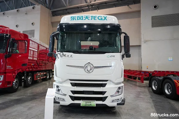 Dongfeng Tianlong Flagship KX 14.5L LNG 630hp 6X4(10 wheels) Eaton Endurant AMT Tractor Truck Exterior (2) | 86Trucks