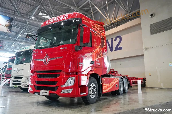 Dongfeng Tianlong Flagship KX King Edition 14.5L LNG 630hp 6X4(10 wheels) Eaton 12-speed AMT Automatic Tractor Truck Exterior (3) | 86Trucks